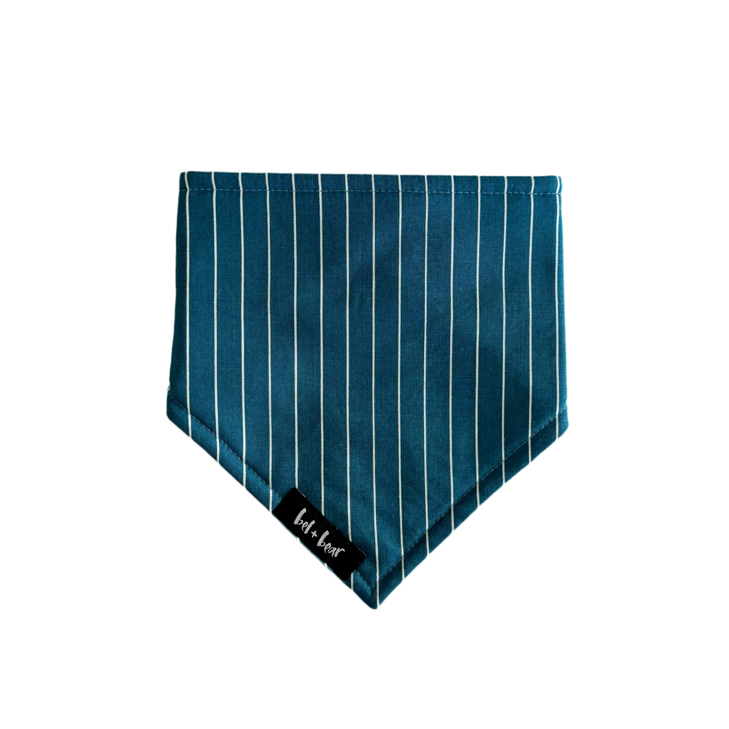 Teal Stripe Dribble Bib