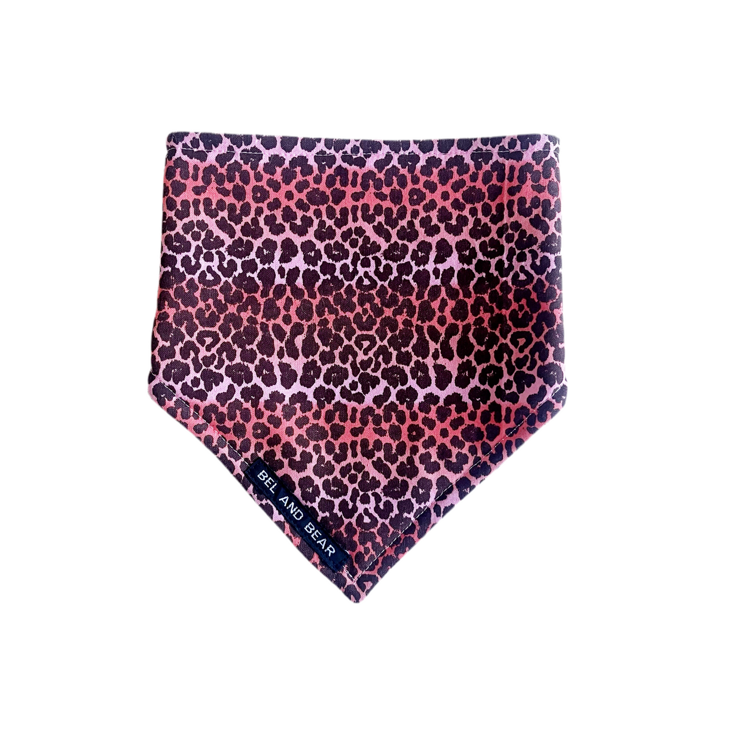 Pink Leopard Dribble Bib