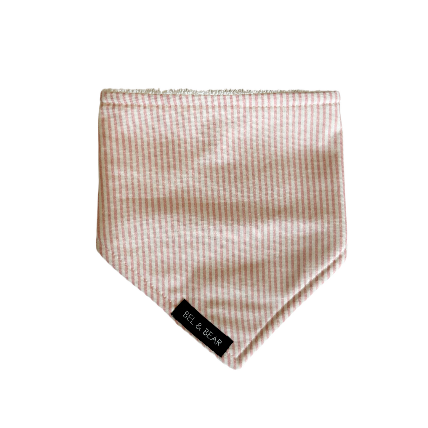 Pink Stripe Dribble Bib