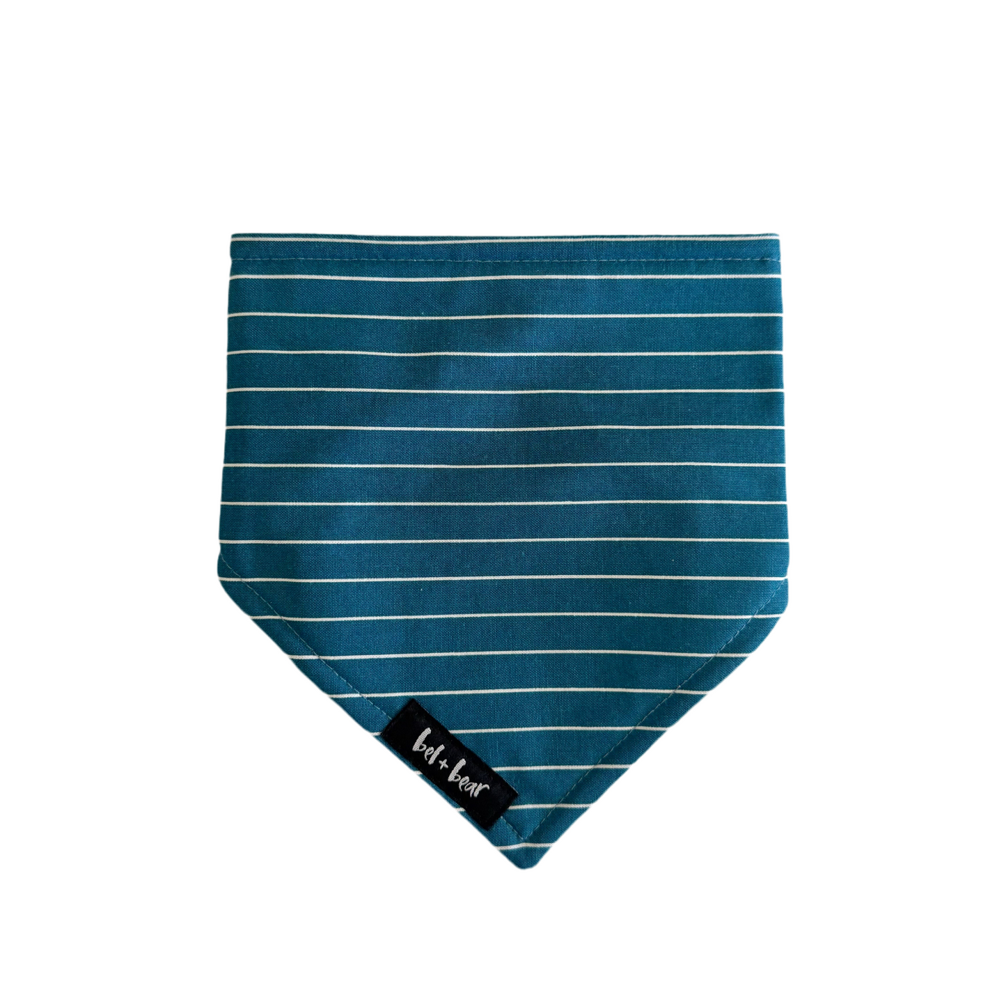 Teal Stripe Dribble Bib