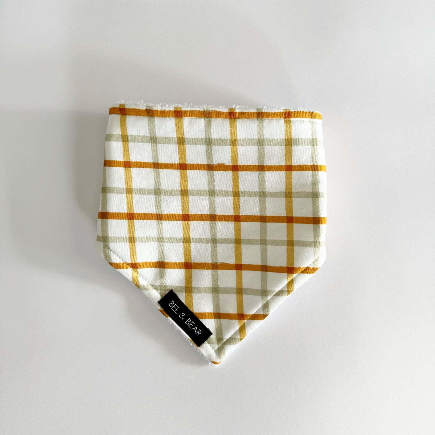 Autumn Check Dribble Bib