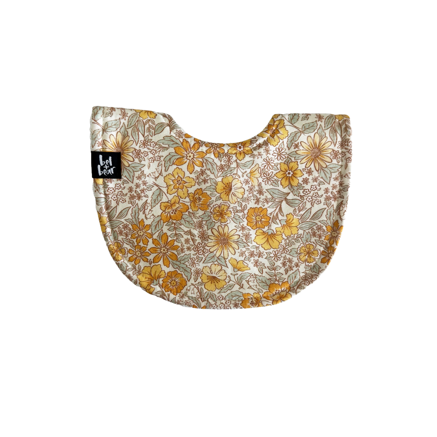 Vintage Floral Roundie Bib
