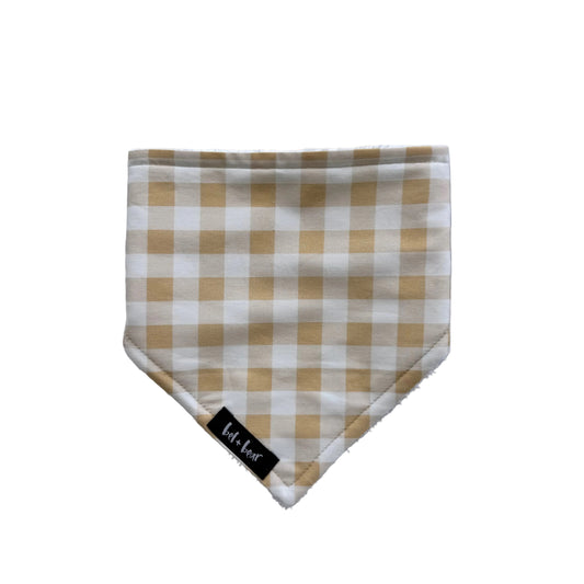Golden Check Dribble Bib