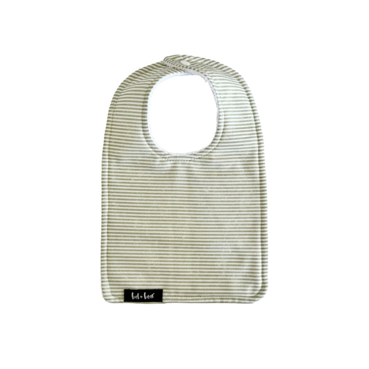 Sage Stripe Traditional Bib