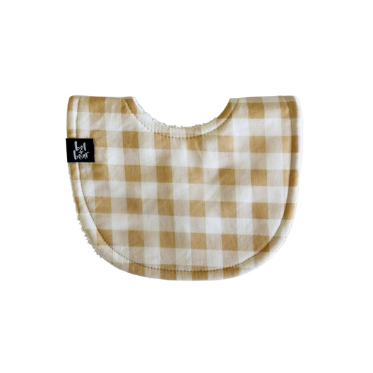 Golden Check Roundie Bib