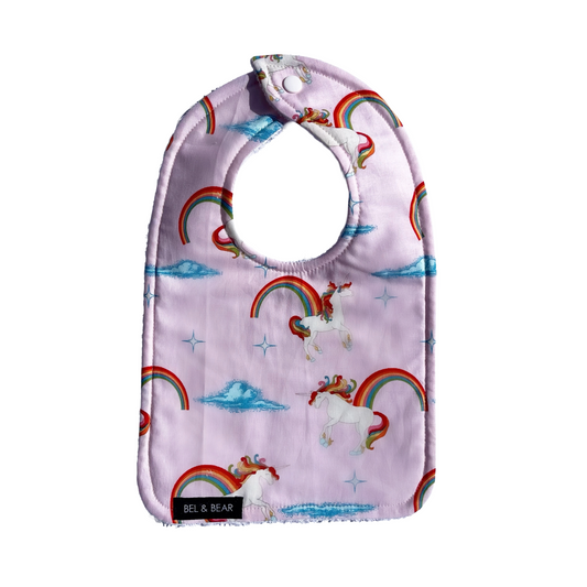 Unicorn Dreaming Traditional Bib