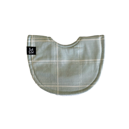 Blue Grid Roundie Bib
