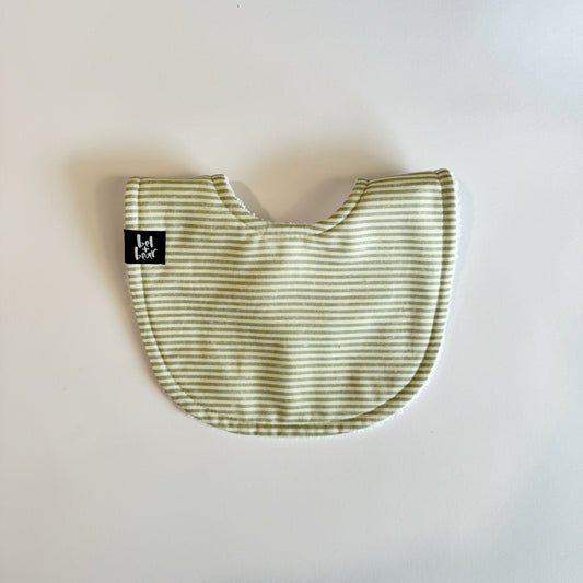 Sage Stripe Roundie Bib