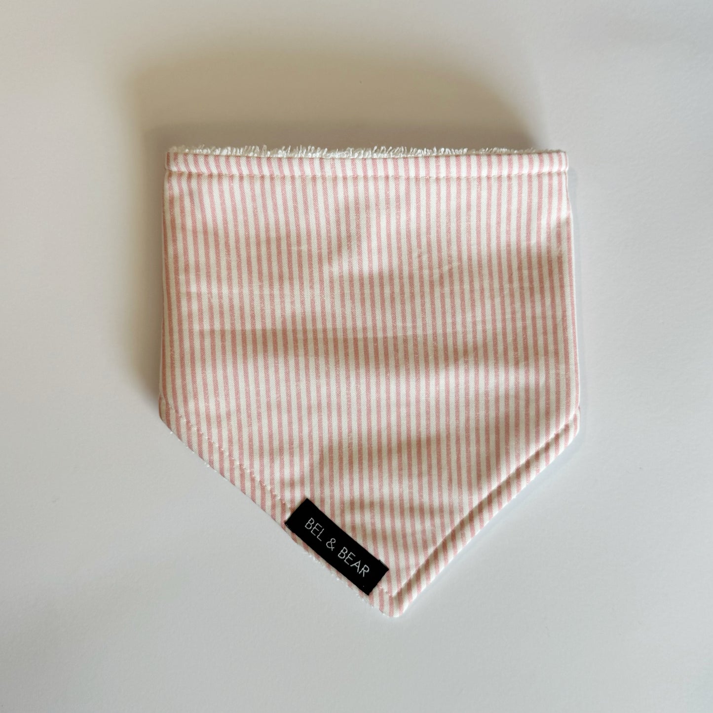 Pink Stripe Dribble Bib