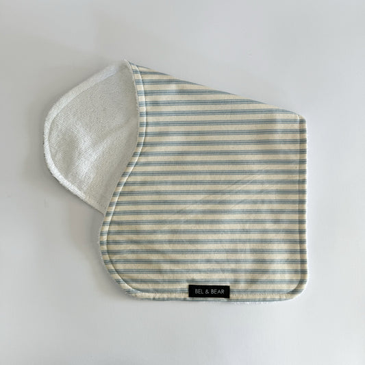 Blue Stripe Burp Cloth