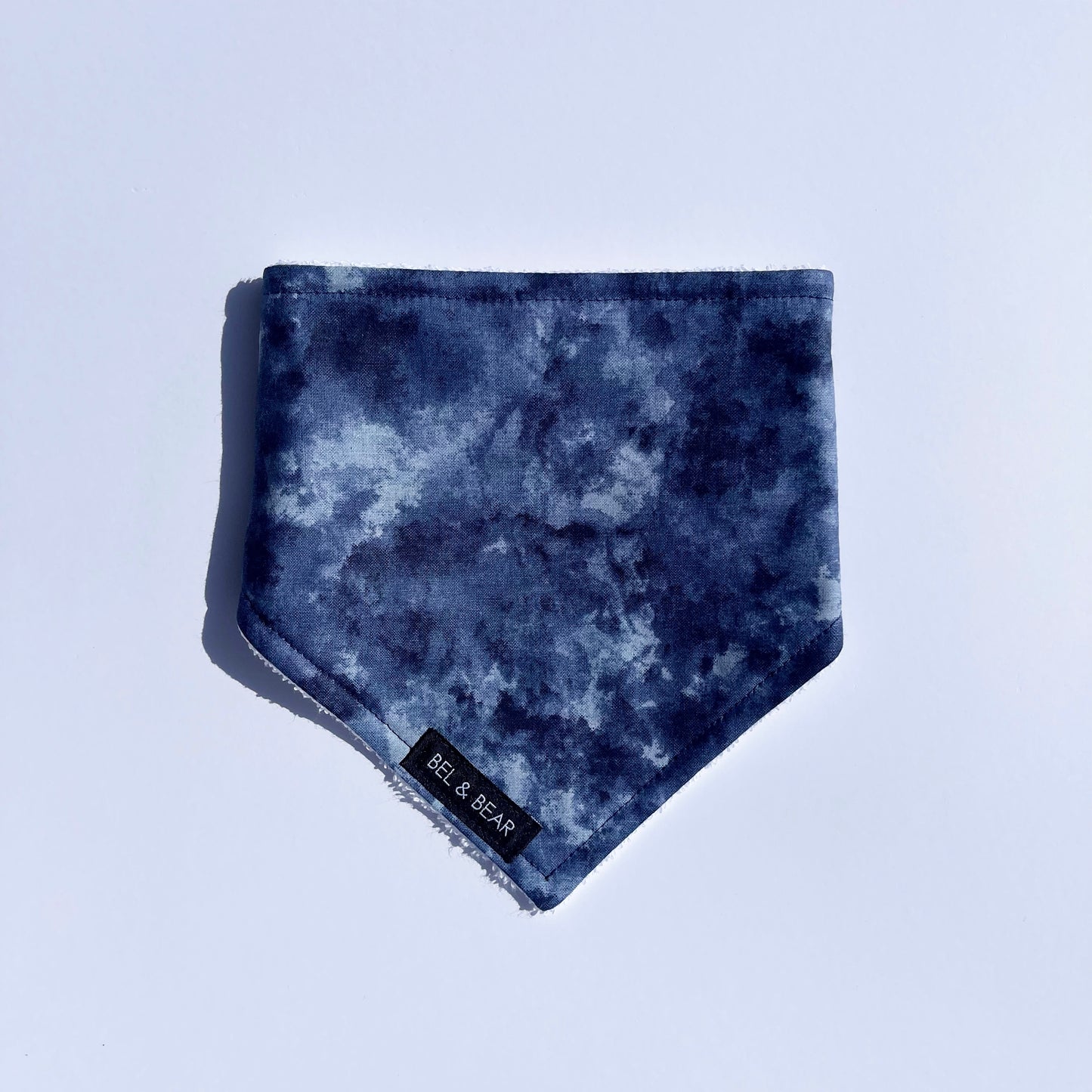 Navy Wash Dribble Bib